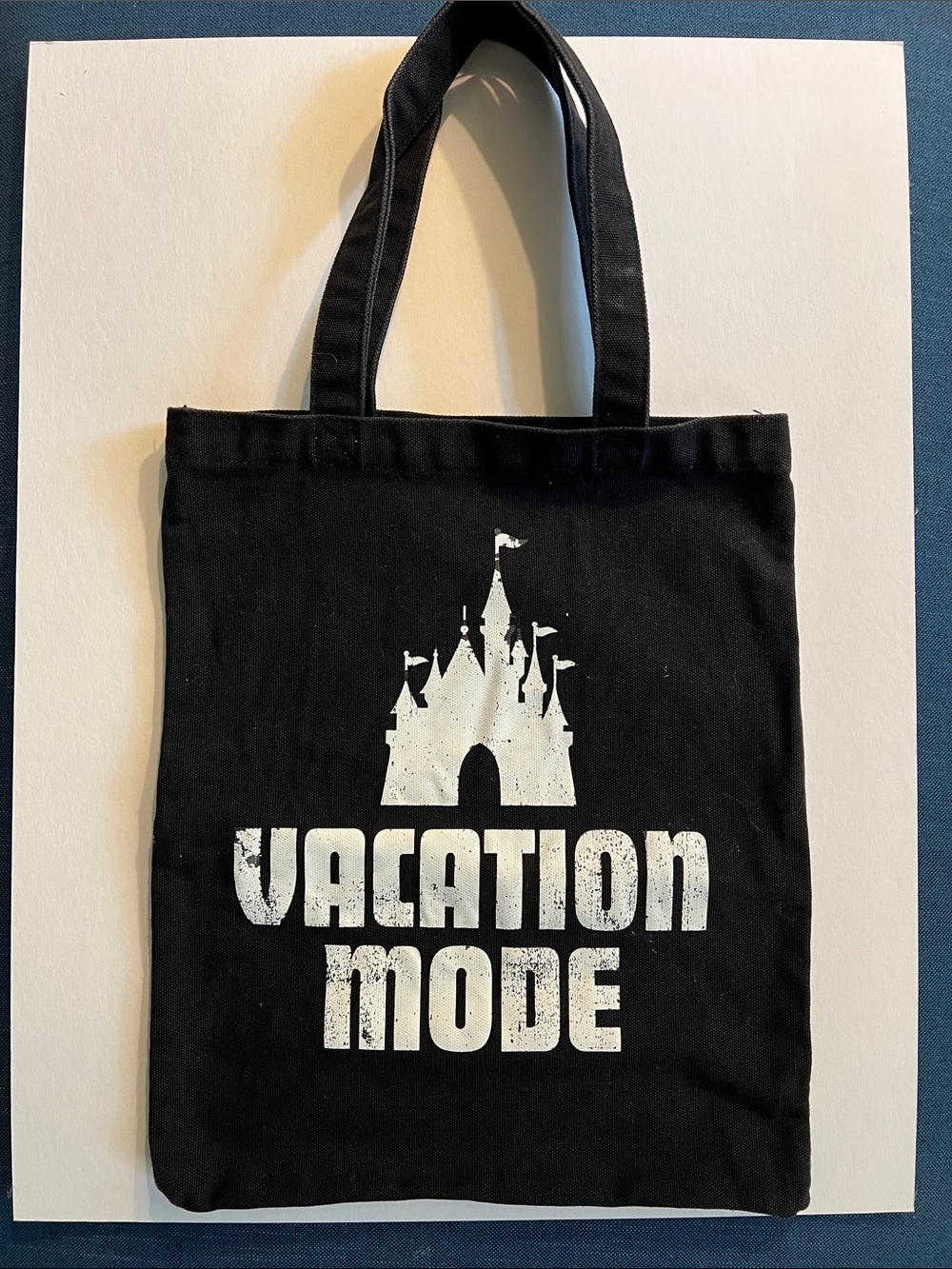 Disney Black and White "Vacation Mode" Tote Bag